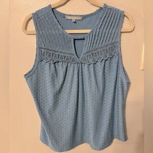 Nayla Lace Neck Knit Tank